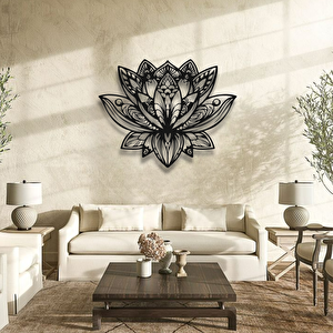 Lotus Çiçeği Metal Duvar Dekoru