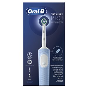 Oral-b D103 Vitality Pro Cross Action Şarjlı Diş Fırçası - Mavi