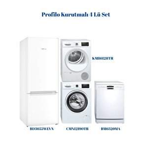 4 Lü Kurutmalı Full Set (bd3055wevn - Cmn12190tr - Bm6320ma - Km8612htr)