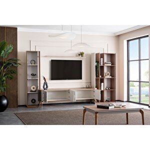 Linza Kitaplıklı Tv Ünitesi