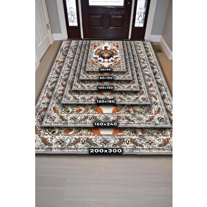 Homshtag Hindi Temalı Dijital Baskılı Halı Modern Halı Dokuma Tabanlı Çok Renkli Salon Halısı