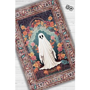 Haylet Temalı Dijital Baskılı Halı Modern Halı Dokuma Tabanlı Çok Renkli Salon Halısı 80x120 cm