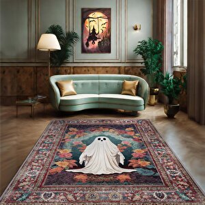 Haylet Temalı Dijital Baskılı Halı Modern Halı Dokuma Tabanlı Çok Renkli Salon Halısı 200x300 cm
