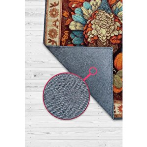 Homshtag Hindi Ve Bal Kabağı Temalı Dijital Baskılı Halı Modern Halı Dokuma Tabanlı Çok Renkli Salon Halısı