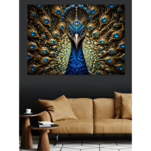 Görkemli Tavus Kuşu Dekoratif Kanvas - Mdf Ahşap Tablo