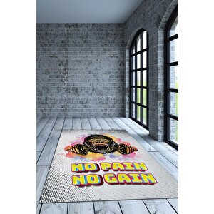 Acı Yoksa Kazanç Yok Çok Renkli Halı Sporcular Ve Spor Halısı Spor Severler İçin Halı 80x120 cm