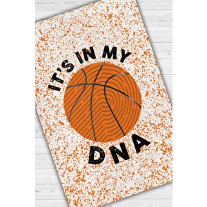 Basketbol Genlerimde Var Çok Renkli Halı Basketbol Sever Halısı Spor Severler İçin Halı 160x240 cm