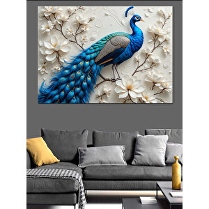 Muhteşem Tavus Kuşu Tüyleri Dekoratif Kanvas - Mdf Ahşap Tablo