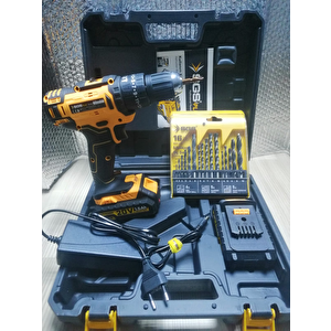 Sgs Şarzlı Vidalama 5248 + Ahşab / Beton / Demir Matkab Uçlarıı Dahil Set