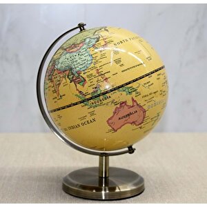 Yerküre Metal Standlı Biblo, 14x10 - Sarı Sarı