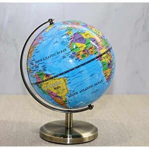 Yerküre Metal Standlı Biblo, 14x10 - Mavi Mavi