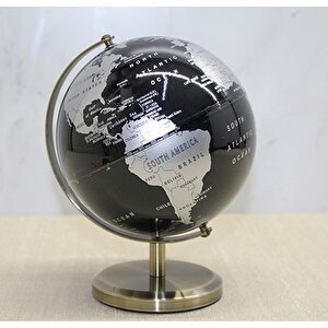 Yerküre Metal Standlı Biblo, 14x10 - Siyah Siyah