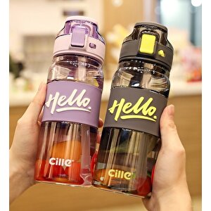 Hello Suluk 800 Ml, Askılı Ve Kulplu, Mavi, 24x7