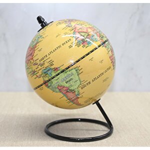 Yerküre Biblo Metal Standlı, 14x10 - Sarı Sarı