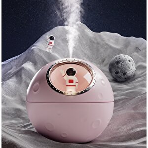 Led Işıklı Astronot Buhurdanlık Difüzörü, Hava Nemlendirici, 12x12 - Mavi Mavi