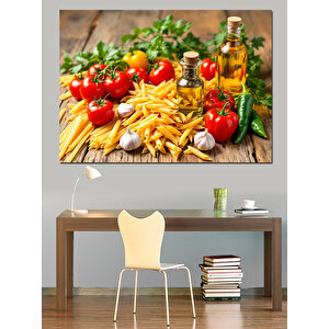 Taze Baharatlı Makarna Dekoratif Kanvas - Mdf Ahşap Tablo 50x70 cm
