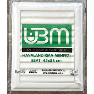 Ubm 45x56 Banyo Wc Havalandırma Menfezi Yapışkanlı (cam Menfez Hediyeli)