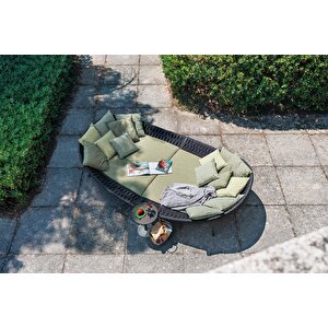 Navis Havuz Başı Koltuk Daybed Chunk Ipi Örgülü Bahçe Mobilyası Koltuğu