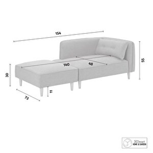 Scks-009 Septentri Modern Puf Tekli Berjer Takımı Montajsız Bench Bank Oturma Odası Kanepe Mini Puflu Koltuk