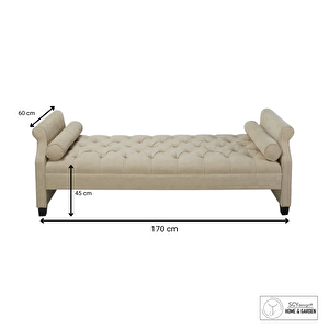 Abigayle Kapitone Yatak Çift Kişilik Berjer Yatak Ucu Kolçaklı Oturak Yatak Odası Puf Makyaj Koltuğu