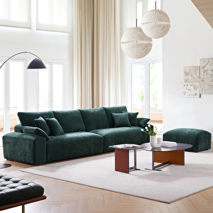 Lacuna 4 Kişilik Modern Salon Dörtlü Koltuğu Özel Tasarım Dekoratif Oturma Odası Kanepesi
