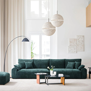 Lacuna 4 Kişilik Modern Salon Dörtlü Koltuğu Özel Tasarım Dekoratif Oturma Odası Kanepesi