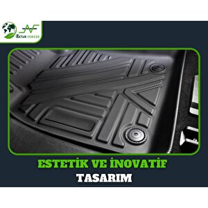 Kia Rio Hatchback 2005-2011 Uyumlu Araca Özel 4d Havuzlu Oto Paspas Takımı Mars