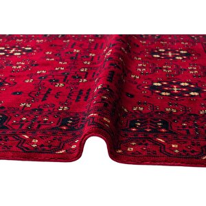 Beyoğlu 959 Kırmızı Uşak Halısı Yağcı Bedir Desen Nostalji Halı Afgan El Halısı Salon Halı 200x300 cm