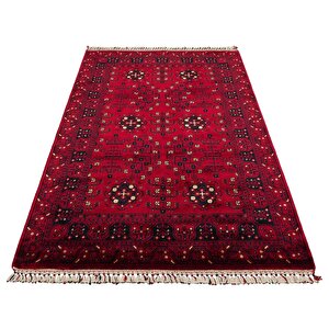 Beyoğlu 959 Kırmızı Uşak Halısı Yağcı Bedir Desen Nostalji Halı Afgan El Halısı Salon Halı 200x300 cm