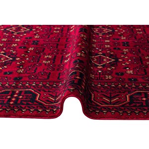 Beyoğlu 960 Kırmızı Uşak Halısı Yağcı Bedir Desen Nostalji Halı Afgan El Halısı Salon Halı 240x340 cm