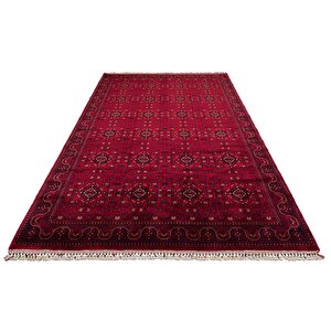 Beyoğlu 960 Kırmızı Uşak Halısı Yağcı Bedir Desen Nostalji Halı Afgan El Halısı Salon Halı 130x190 cm