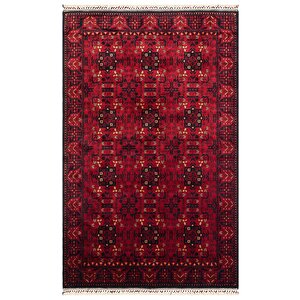 Beyoğlu 952 Kırmızı Uşak Halısı Yağcı Bedir Desen Nostalji Halı Afgan El Halısı Salon Halı 240x340 cm