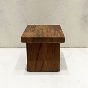 Shark Anatolia Iroko Ahşap Banyo Taburesi Oturak S Boy (H:20.5 CM)