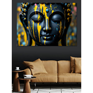 Altın Yüzlü Heykel Dekoratif Kanvas - Mdf Ahşap Tablo 100x140 cm