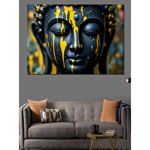 Altın Yüzlü Heykel Dekoratif Kanvas - Mdf Ahşap Tablo 100x140 cm