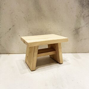 Sedir Ahşap Banyo Taburesi Oturak S Boy (H:20.5 CM) S