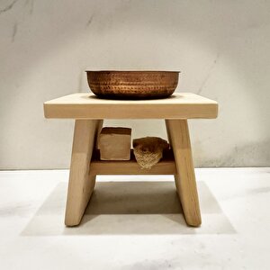 Sedir Ahşap Banyo Taburesi Oturak S