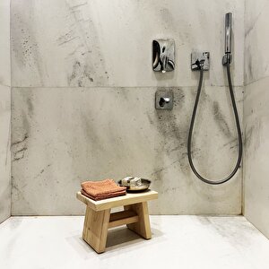 Sedir Ahşap Banyo Taburesi Oturak S Boy (H:20.5 CM) S