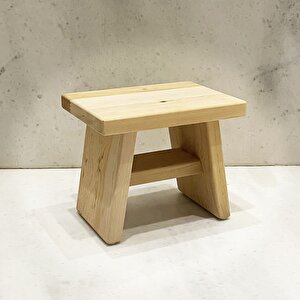 Sedir Ahşap Banyo Taburesi Oturak L Boy (H:30.5 CM) L