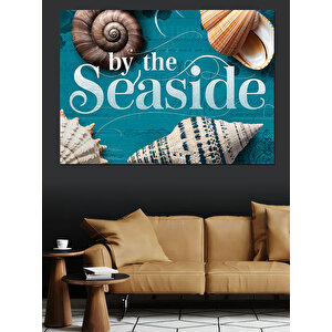 Deniz Kabukları Ve Yaz Dekoratif Kanvas - Mdf Ahşap Tablo 50x70 cm