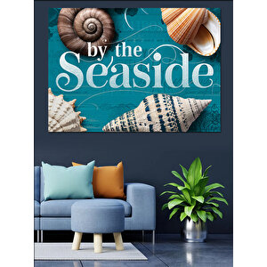Deniz Kabukları Ve Yaz Dekoratif Kanvas - Mdf Ahşap Tablo 100x140 cm