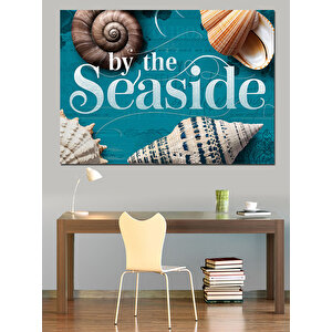 Deniz Kabukları Ve Yaz Dekoratif Kanvas - Mdf Ahşap Tablo