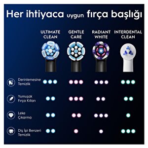 Oral-b Io Ultimate Clean Siyah Diş Fırçası Yedek Başlığı 4 Adet