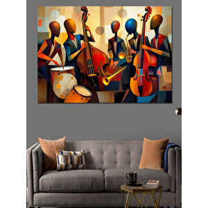 Caz Grubu Canlı Renkler Dekoratif Kanvas - Mdf Ahşap Tablo