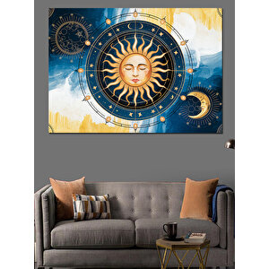 Güneş Ve Zaman Dekoratif Kanvas - Mdf Ahşap Tablo