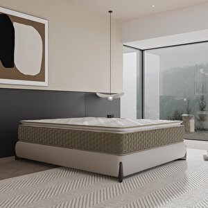Mocha Çift Kişilik Pedli Paket Yaylı Yatak 30 Cm 140x190 cm