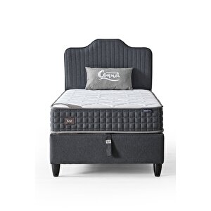 Menekşe Modeli Tek Kişilik Paket Yaylı Yatak Antibakteriyel Ve Full Ortopedik Sistem 90x190 cm