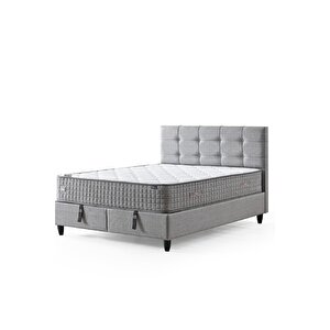 Mimoza Modeli Çift Kişilik Paket Yaylı Yatak Full Ortopedik Ve Antibakteriyel Özellikli 140x190 cm