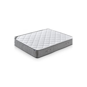 Mimoza Modeli Çift Kişilik Full Ortopedik Yataklı Sandıklı Baza Ve Başlık Takımı 3 Lü Set 150x200 cm