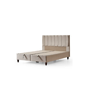 Manolya Çift Kişilik Full Ortopedik Antibakteriyel Yatak + Sandıklı Baza + Başlık  3 Lü Set 160x200 cm